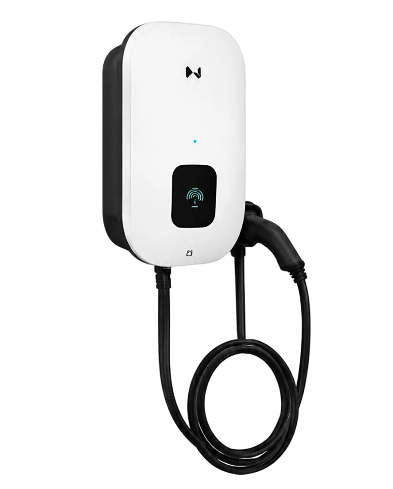 Carregador AC World Prime Services — render de produto brand-neutral