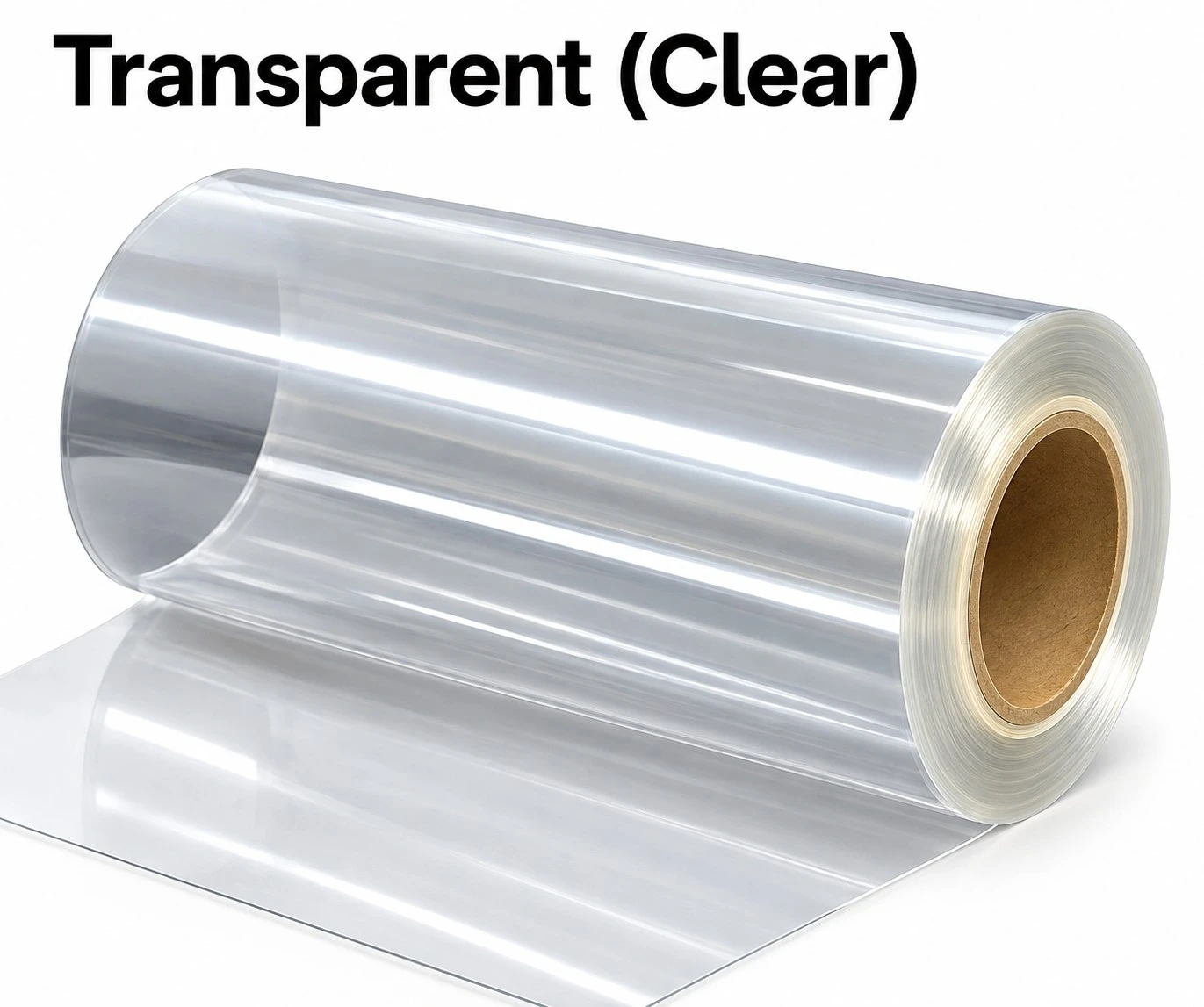 Filme transparente cristal em rolo