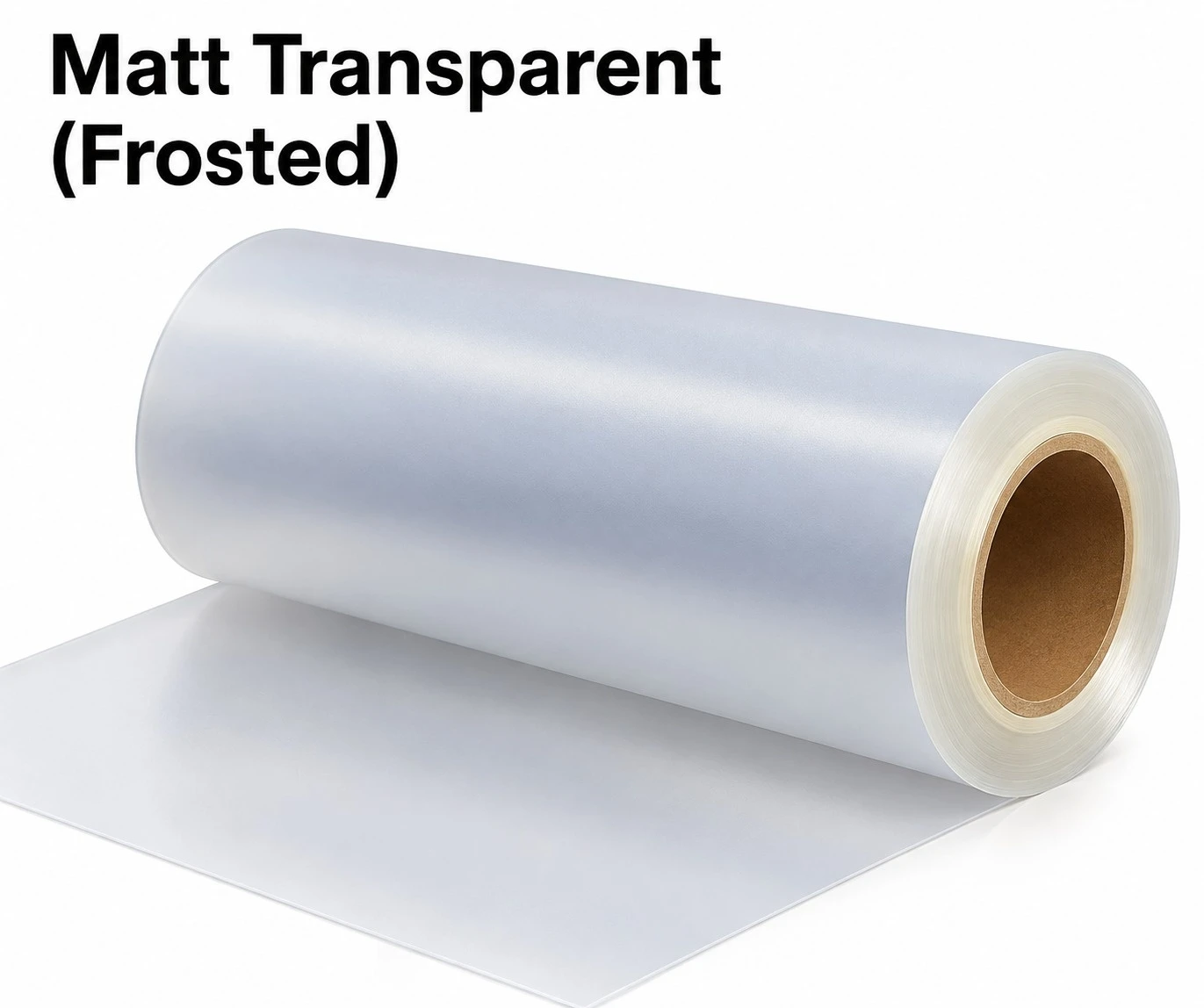 Filme matt transparente (fosco) em rolo