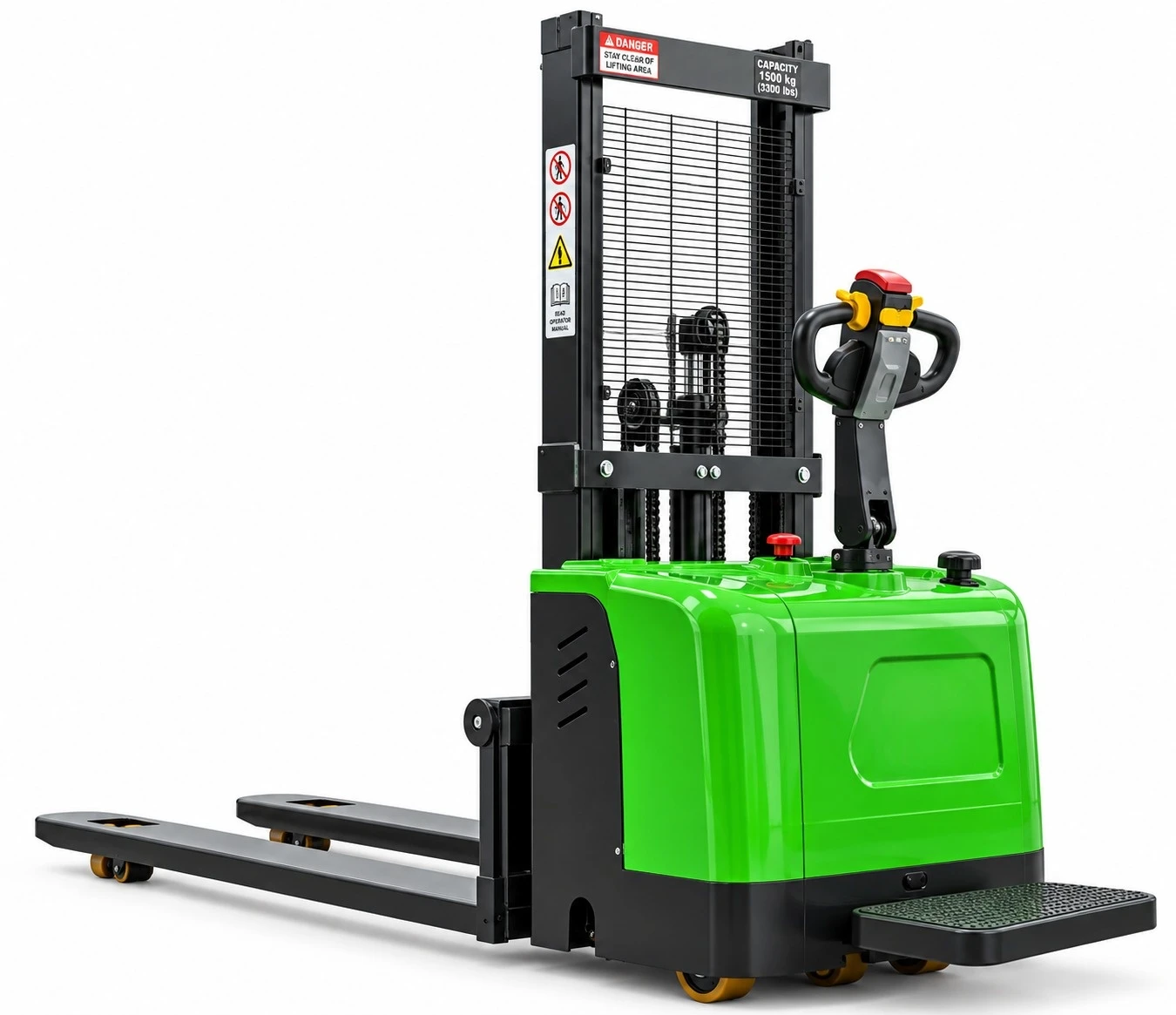 Apilador Semieléctrico con Plataforma