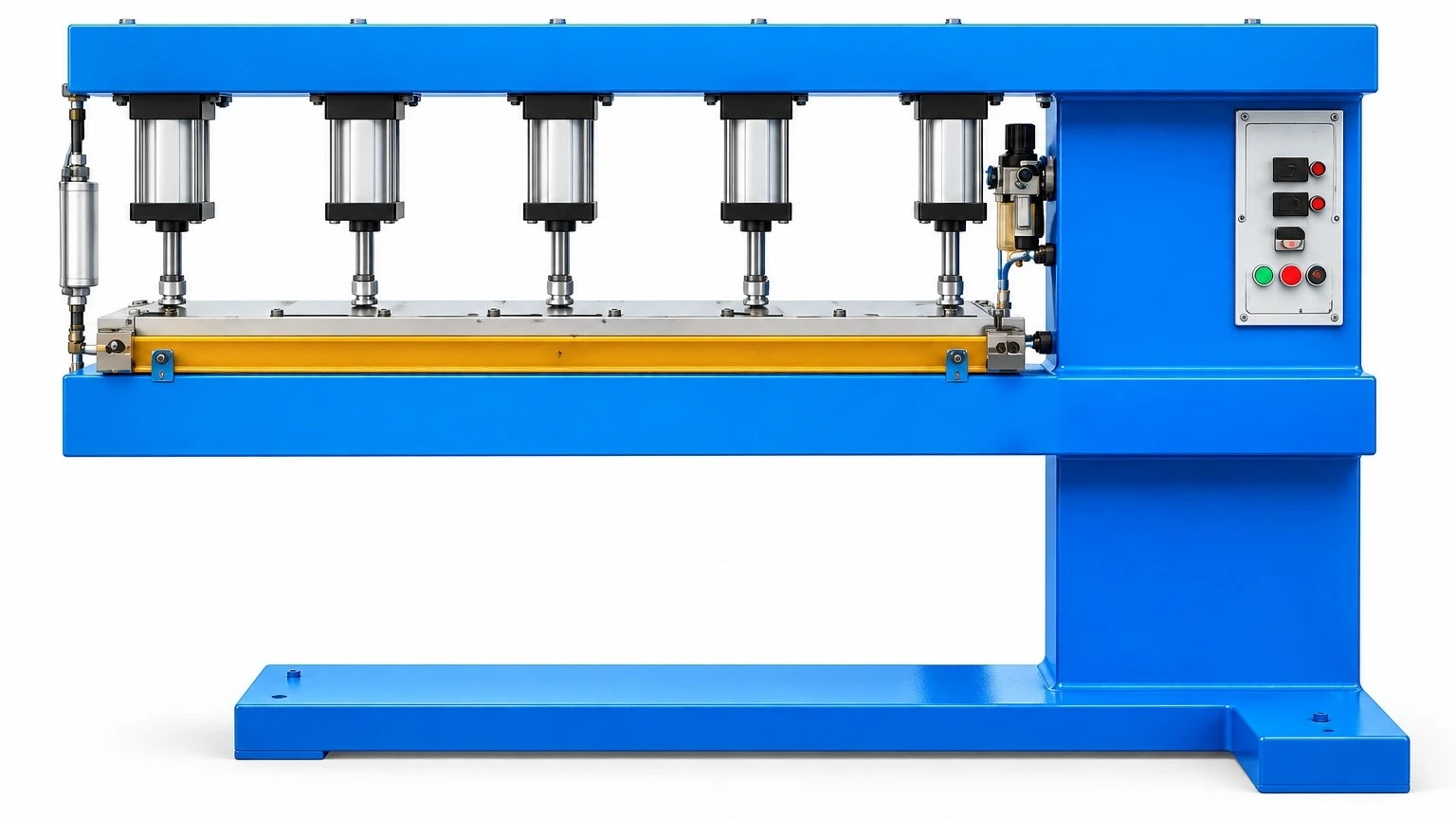 Soldadora de Correias em PTFE QD130-200 — vista lateral